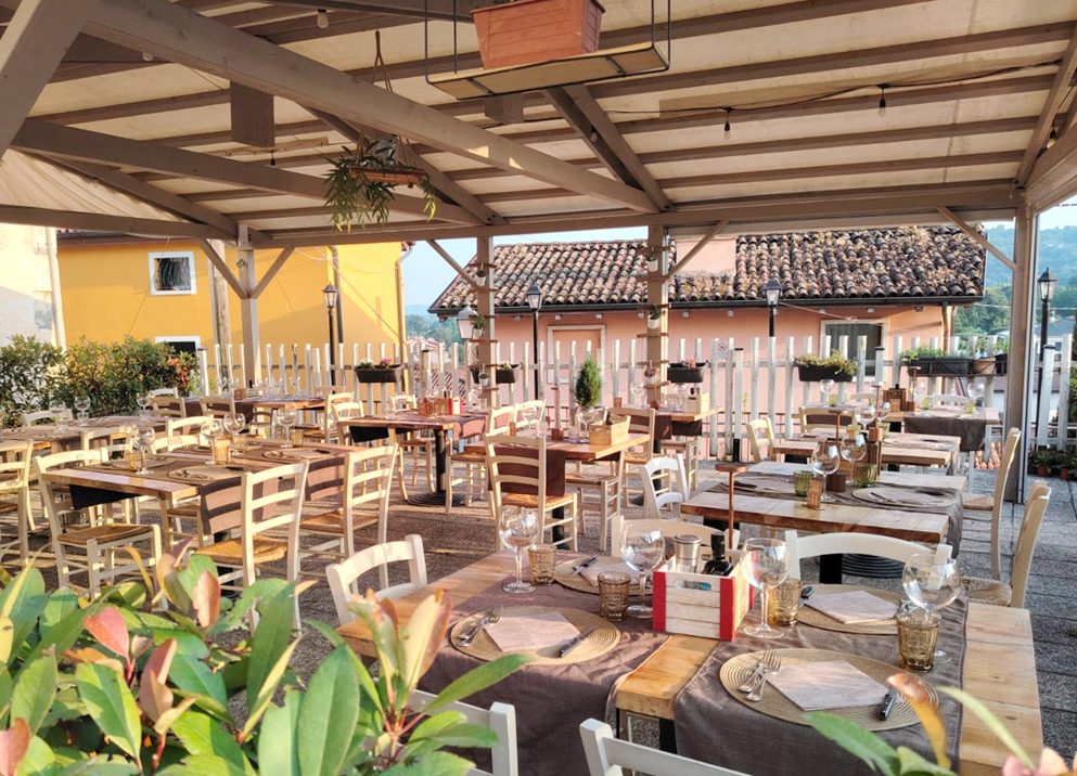 Terrazza estiva - Locanda Antico Braciere Trissino Vicenza